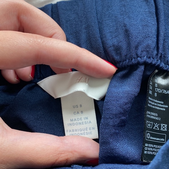 Navy flare pants - Picture 4 of 6